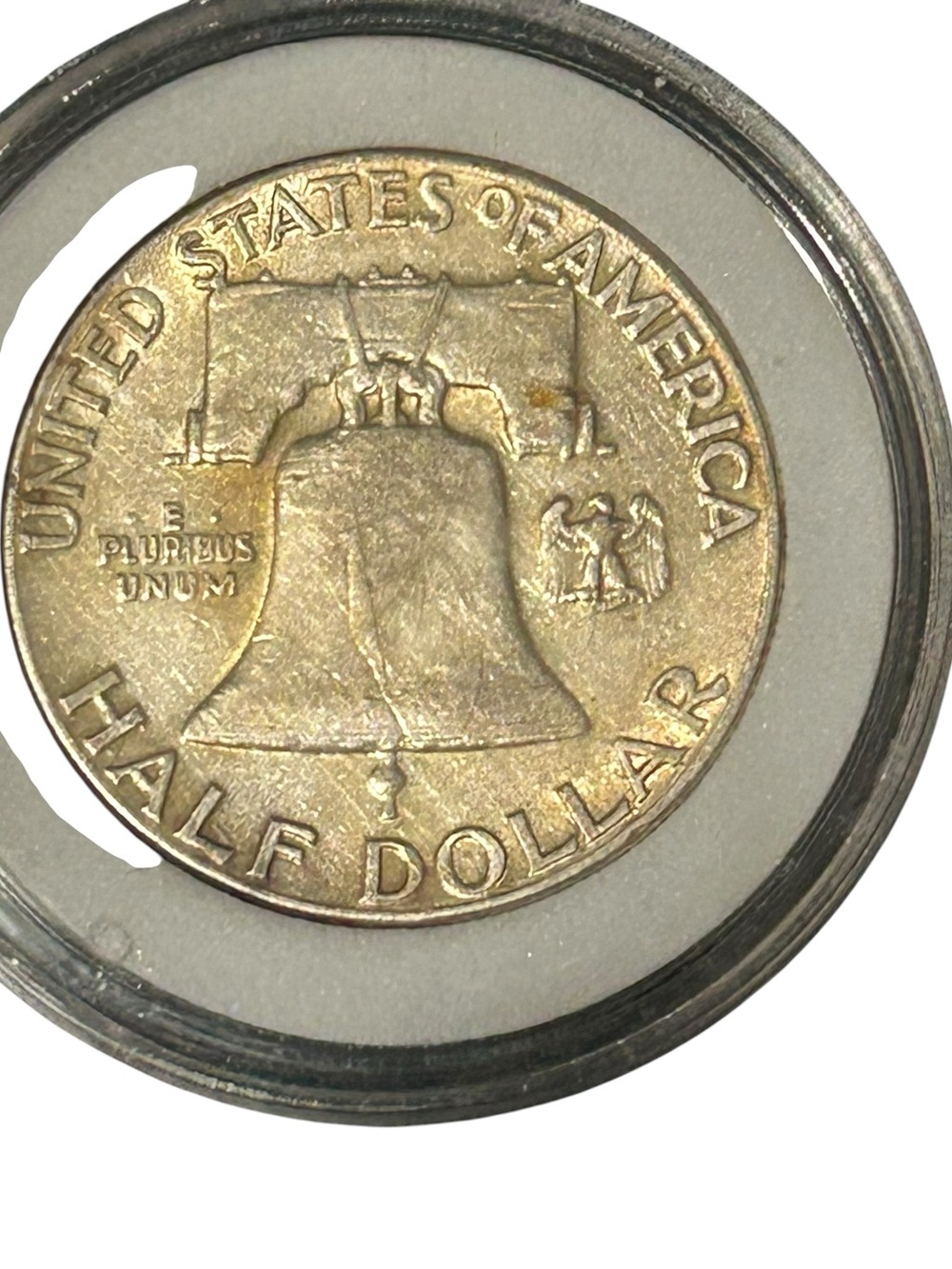 1949 Franklin Half Dollar - Gold-Toned Silver Coin - Picture 2 of 6